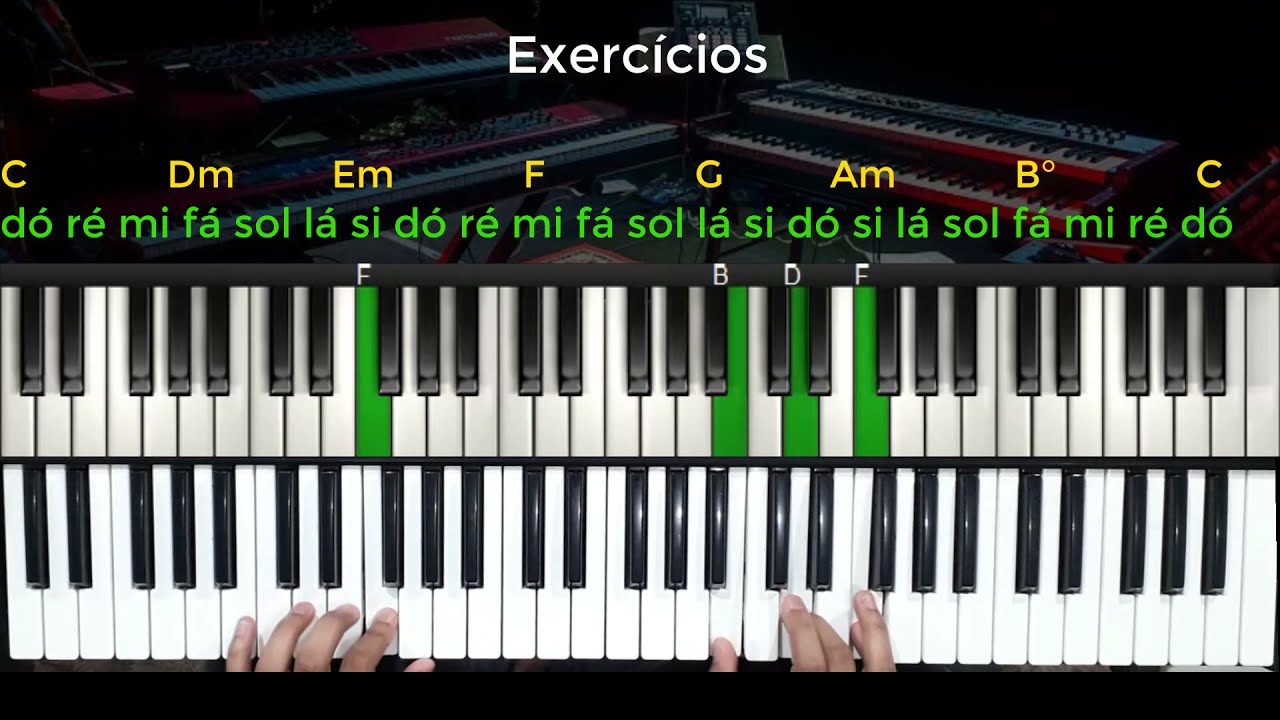 Exercíco para Dominar Escala & Campo Harmônico Maior-Aula Teclado  TALES SILVA