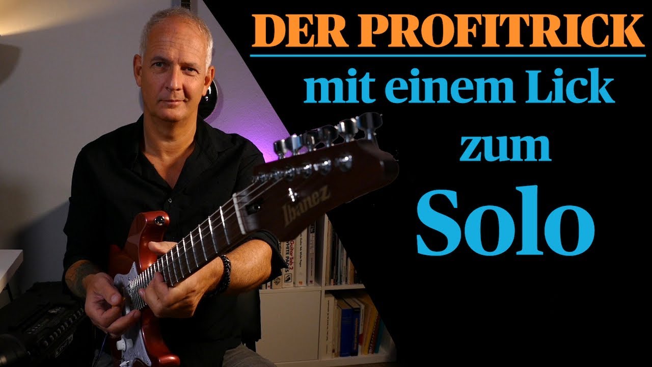 Gitarre Blues-Solo GANZ EINFACH SPIELEN