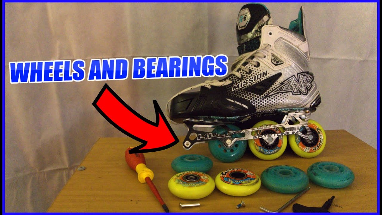 CHANGE YOUR BEARINGS AND WHEELS (HOCKEY SKATES)