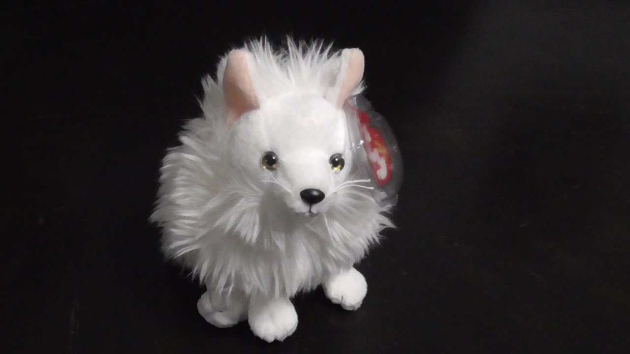 Ty BEANIE BABY 2002 SNOCAP THE WHITE FOX PLUSH REVIEW