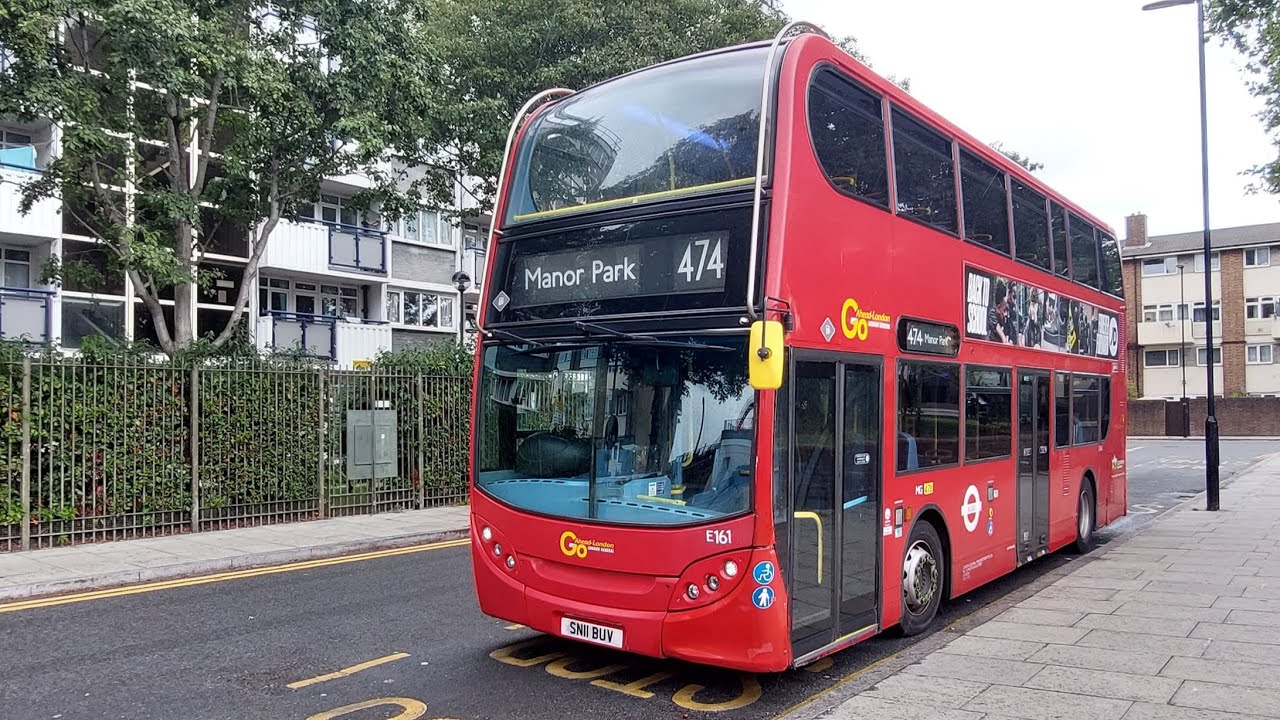 FRV - Go-Ahead London - ADL Enviro 400 - SN11 BUV E161 - 474 Canning Town - Manor Park Station