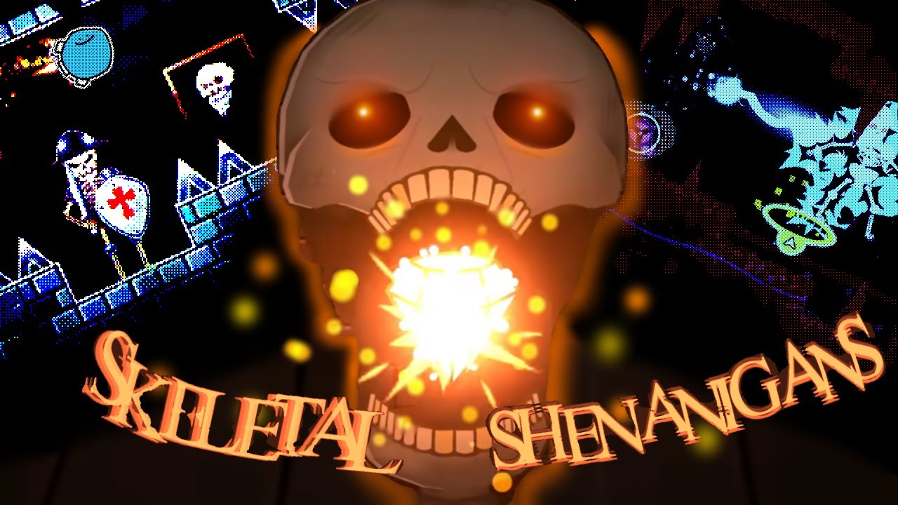 Skeletal Shenanigans (Demon) by YoReid & Airz | Geometry Dash