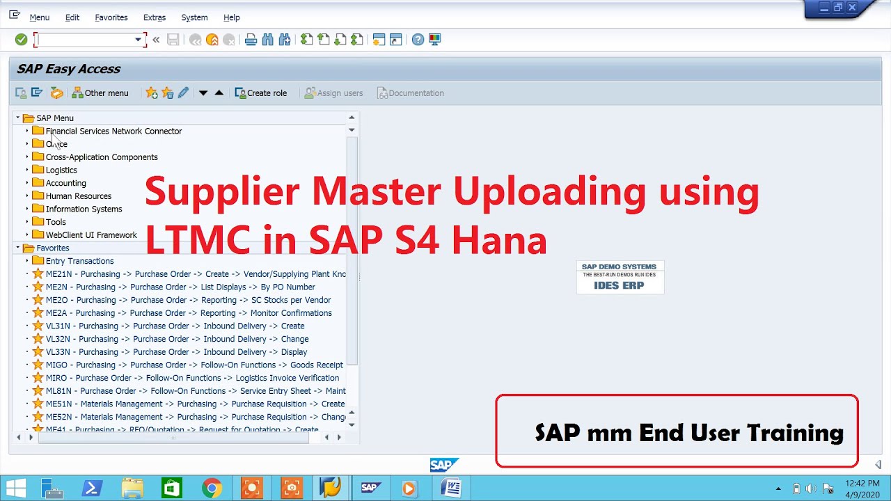 Supplier Master uploading using LTMC in SAP S4 HANA