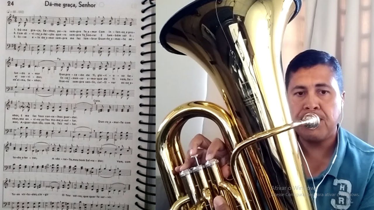 Hino 24   Dá me graça, Senhor   Tuba e teclado