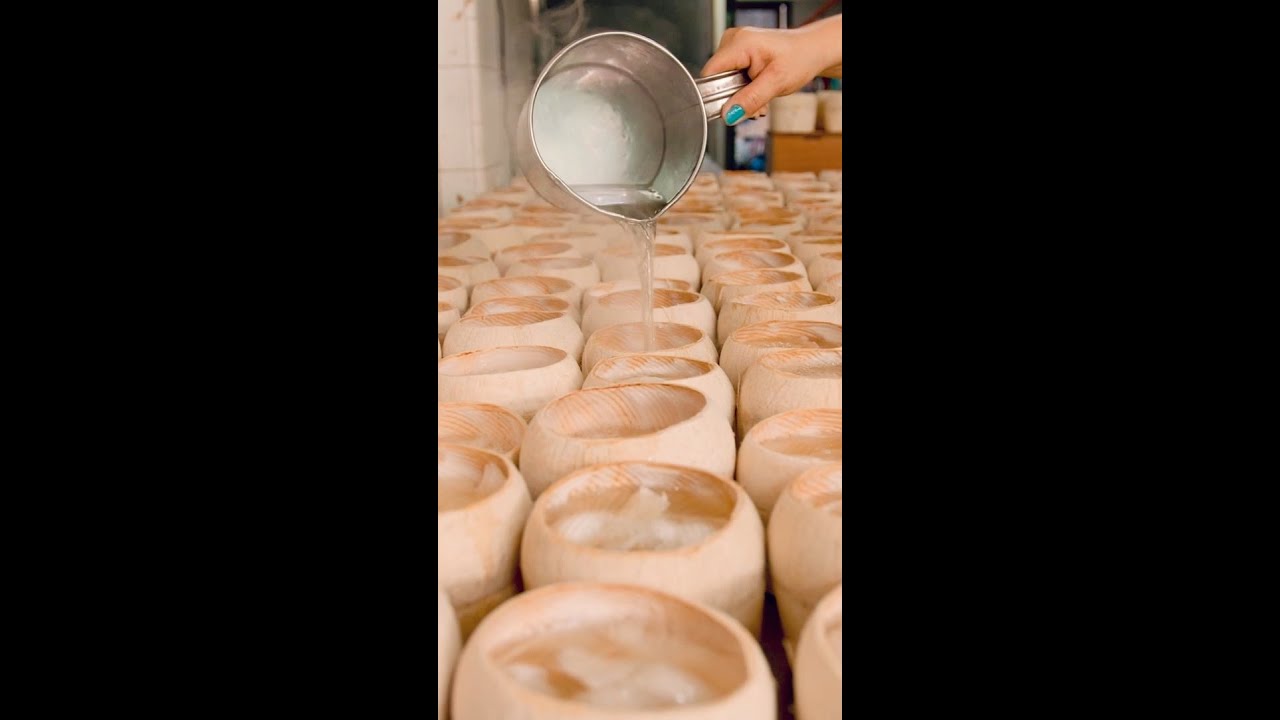 Coconut Jelly Making 