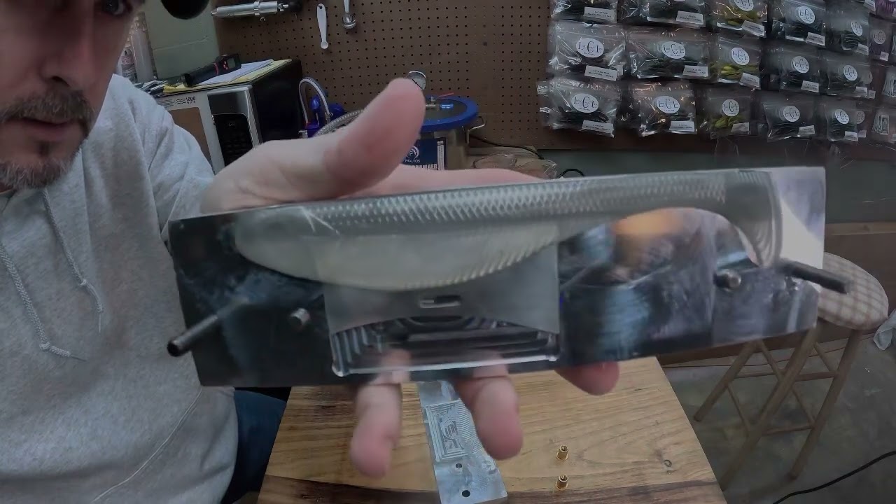 Soft plastic bait making—Cup Tilting—Angling AI—Swim Baits