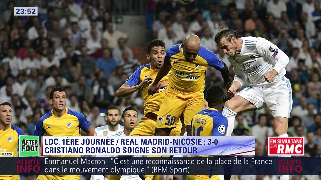 After Foot du mercredi 13/09 &ndash; Partie 4/4 - Retour sur Real Madrid/Apoel Nicosie (3-0)