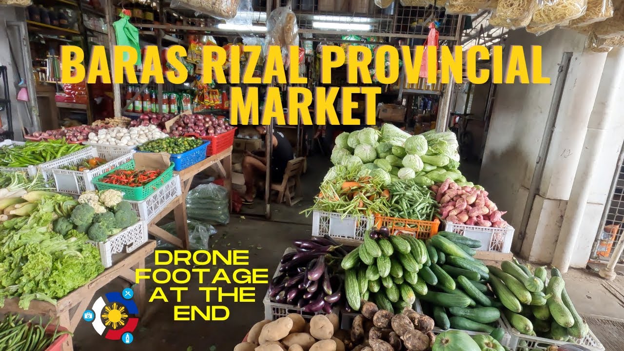 Provincial Wet Market - Baras Rizal Philippines. Includes drone footage