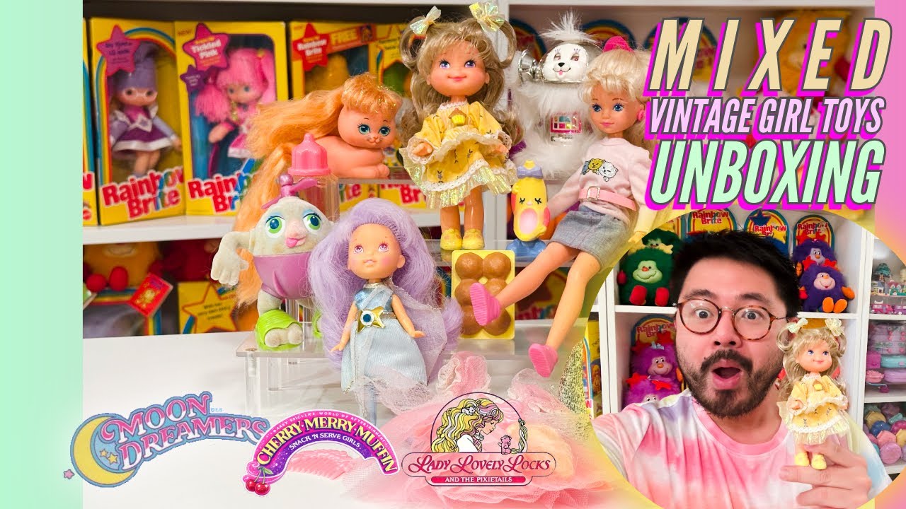 Распаковка винтажных игрушек для девочек! Cherry Merry Muffin, Lady Lovely Locks, Moondreamers, S...