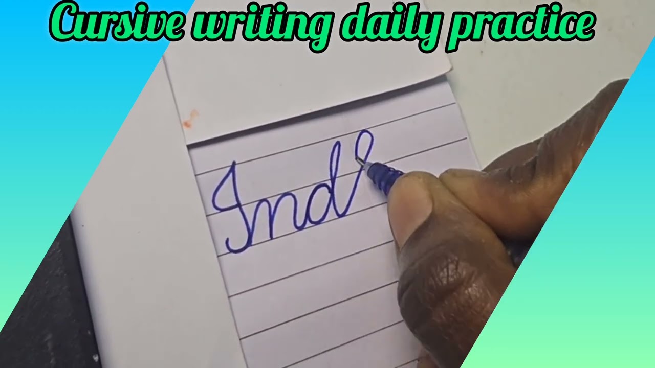 Name writing in cursive for beginners