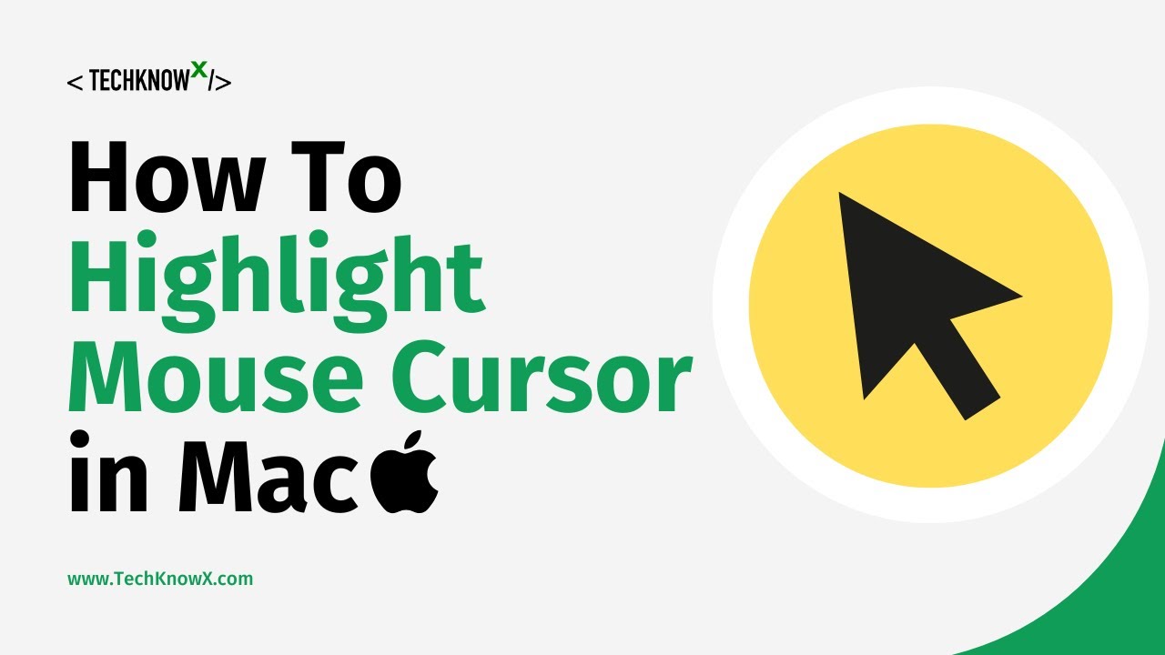 How to Highlight Mouse Cursor in Mac