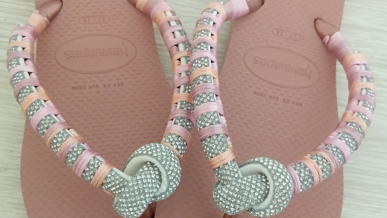 CHINELO SQUARE BORDADO COM TUBO DE STRASS MEIA CANA PARA INICIANTES