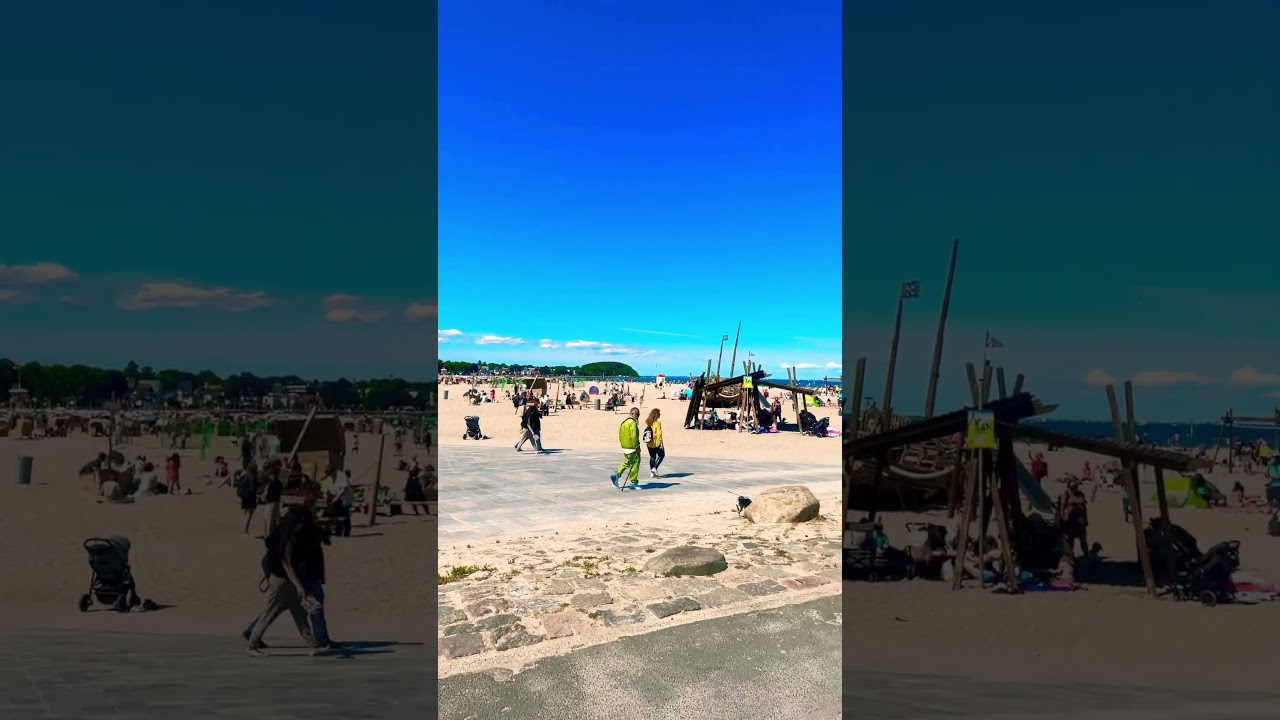 The Beautiful Travem&uuml;nde Beach 🏖️ ,  L&uuml;beck Germany 🇩🇪
