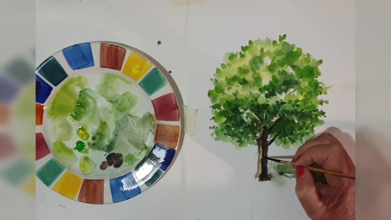 Tutorial - Come dipingere un albero ad acquerello in meno di 10 minuti