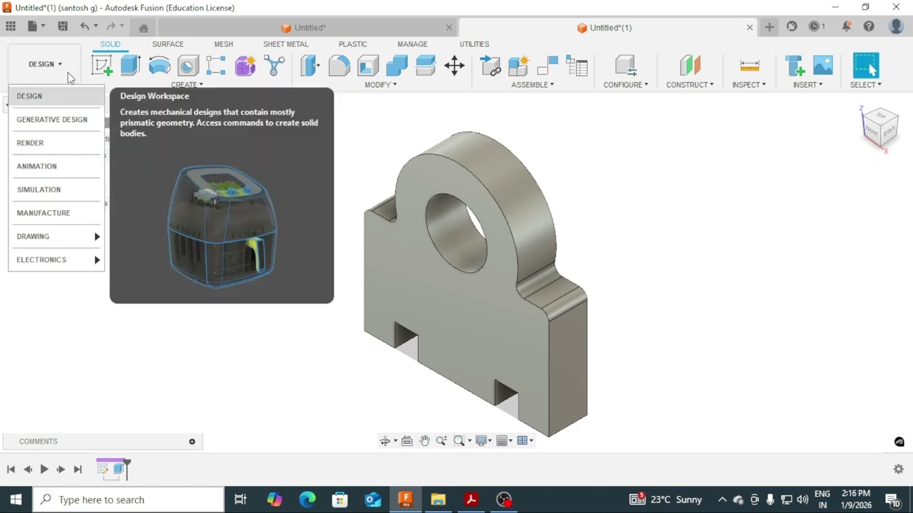 FUSION-360 PROBLEM-3 SVIT,VTU