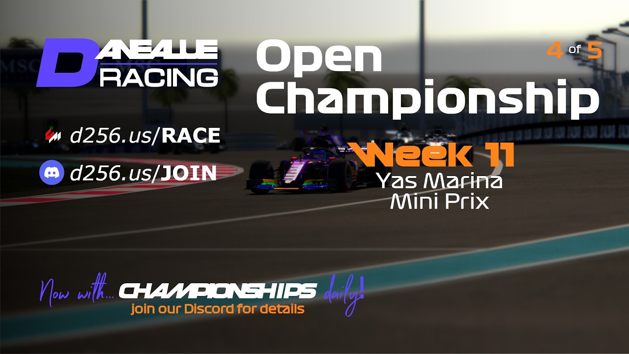 d256.us/GAMES Yas Marina Mini Prix | d256.club Week 11 FH 2018 Open Championship | Race 4 of 5