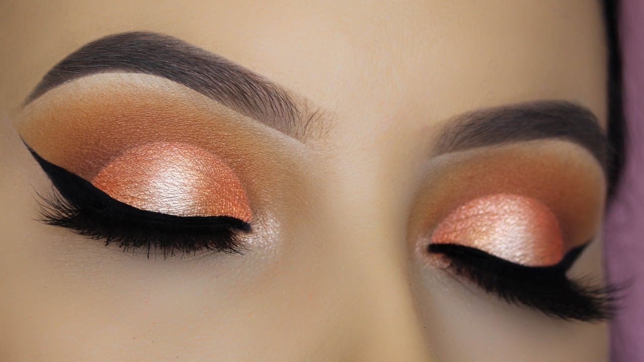 Peachy Halo Eye Makeup Tutorial - SPRING GLAM