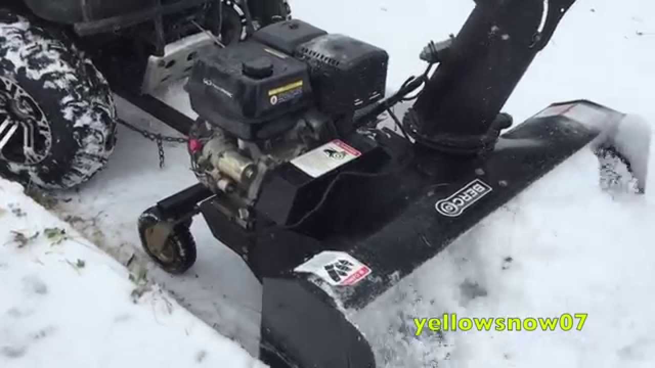 Wayne Snow Removal - Berco ATV Snowblower Sidewalk