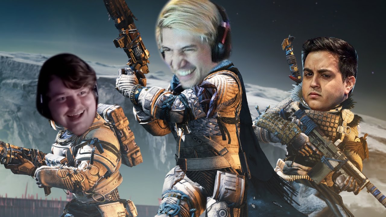 xQc Plays DESTINY 2 with Jesse & Poke