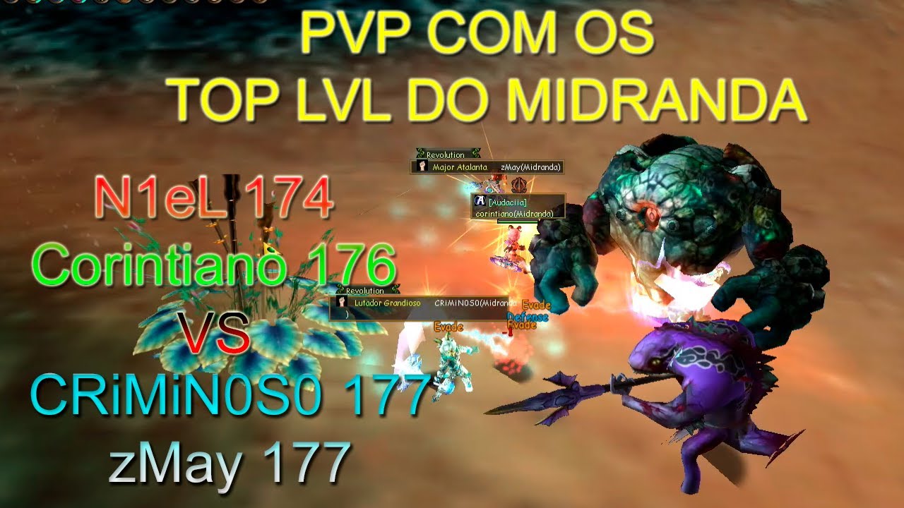 Priston Tale - N1eL e Corintiano VS Criminoso e ZMay - PVP - 2022
