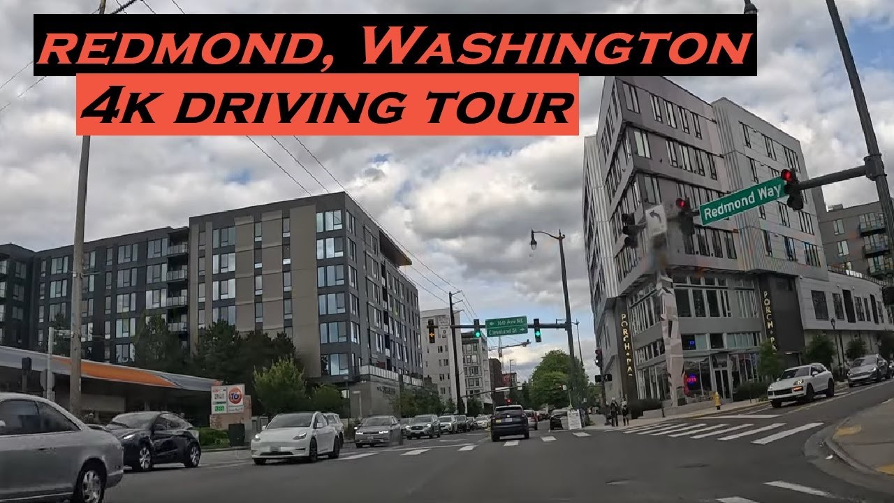 Redmond, Washington | 4k Driving Tour | Dashcam