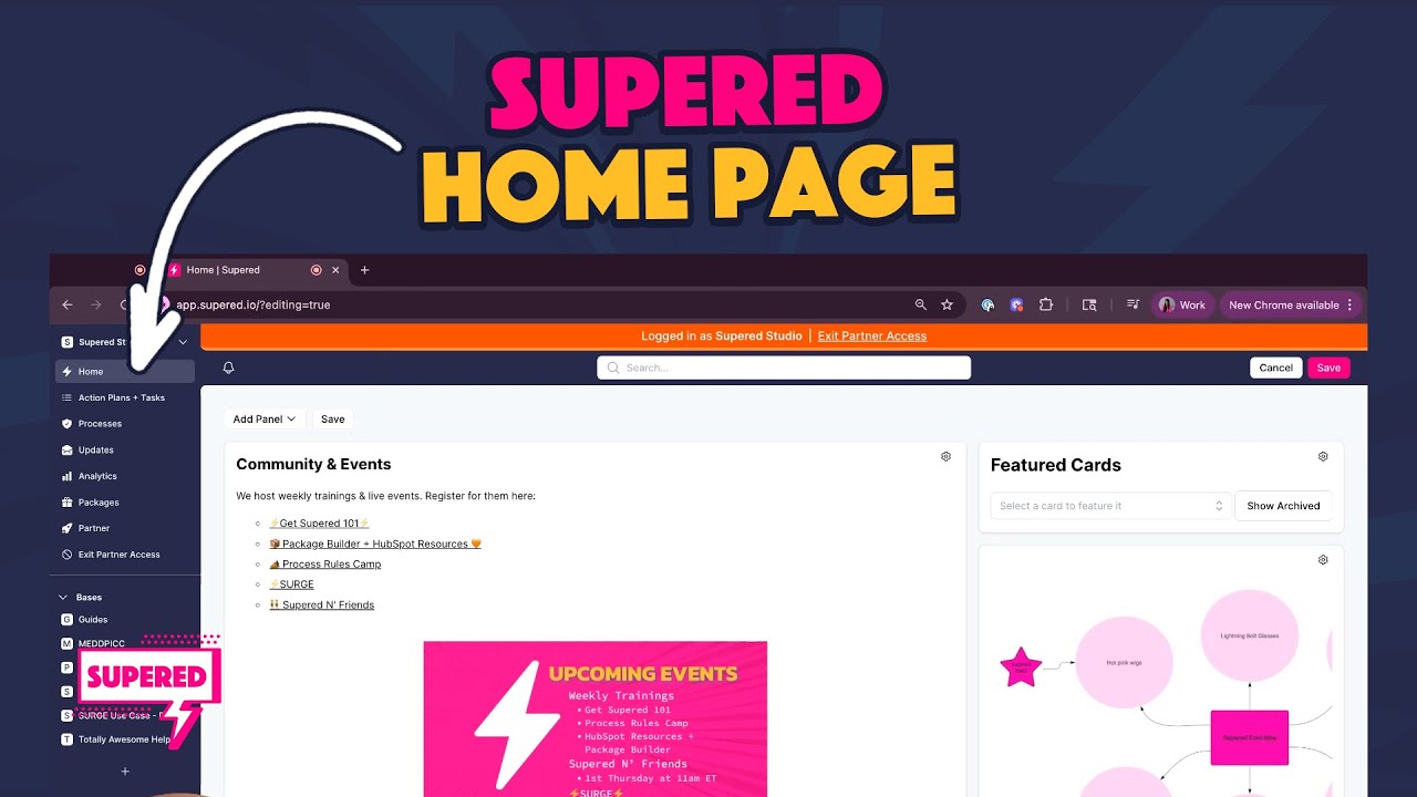 What is the Supered Home Page