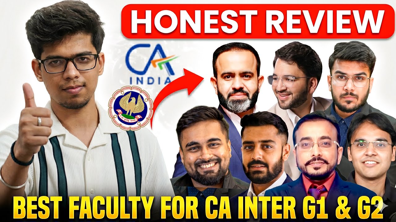 Best FACULTY for CA Inter Group 1 and Group 2 🔥Best COACHING for CA intermediate| CA Inter| ICAI