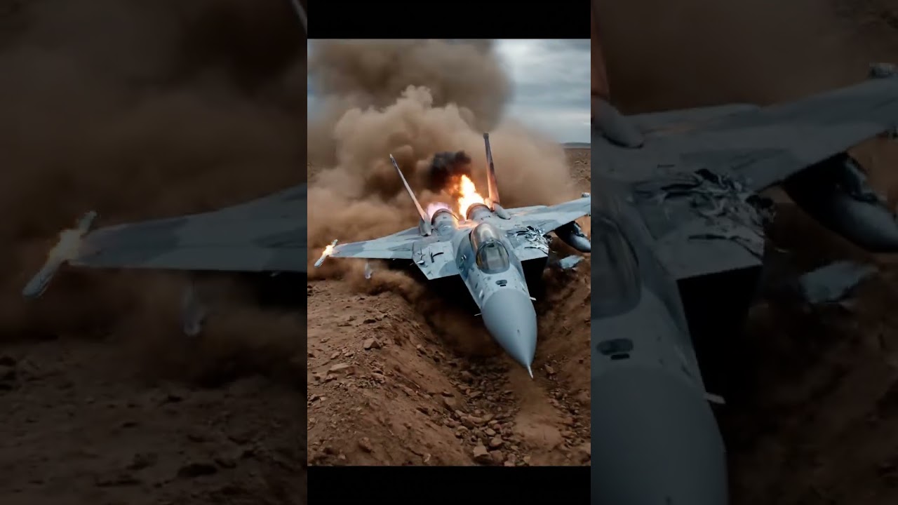 MiG-29 Jet Crash Landing 💥 