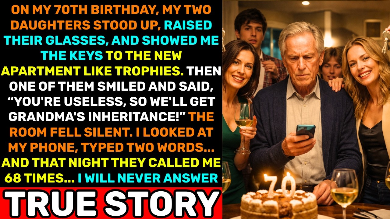 On My 70th Birthday, My Daughters Mocked Me for Grandma’s Inheritance — That Night, 68 Calls…