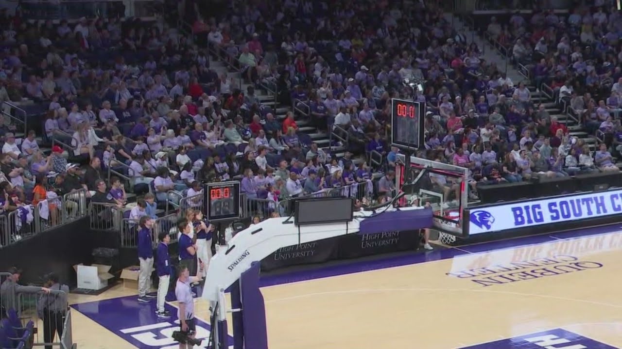 High Point University watches Selection Sunday reveals live at the Qubein Center