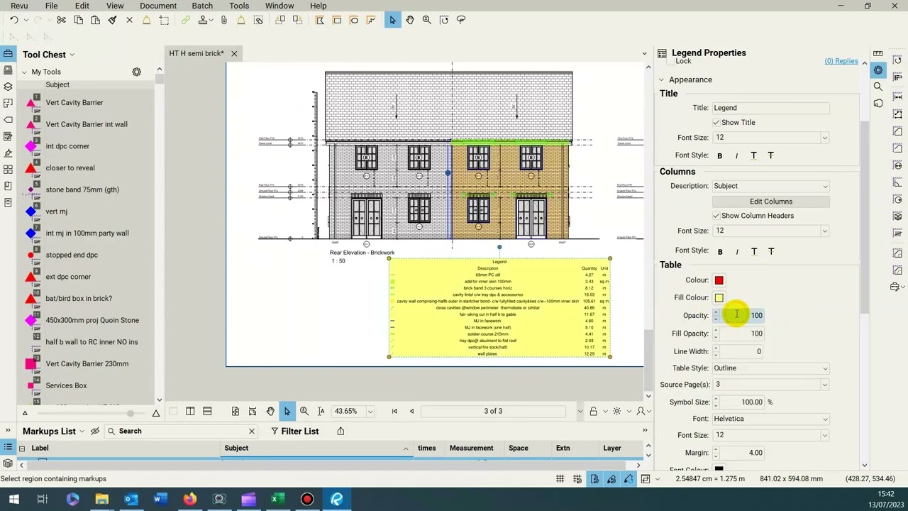 Tip # 22   Creating a markups Legend