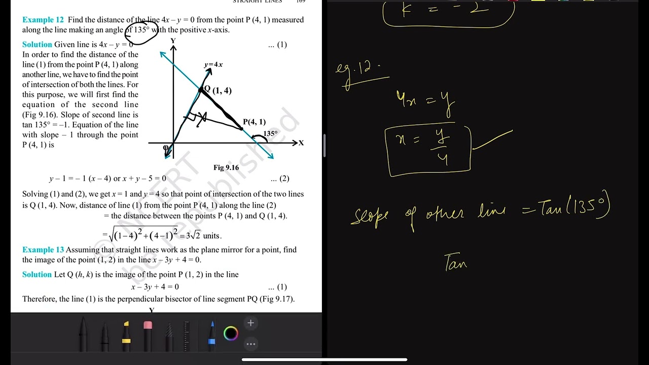 NCERT MATHS CLASS 11 || Chapter 9 Straight Lines || Miscellaneous Ex. || Introduction