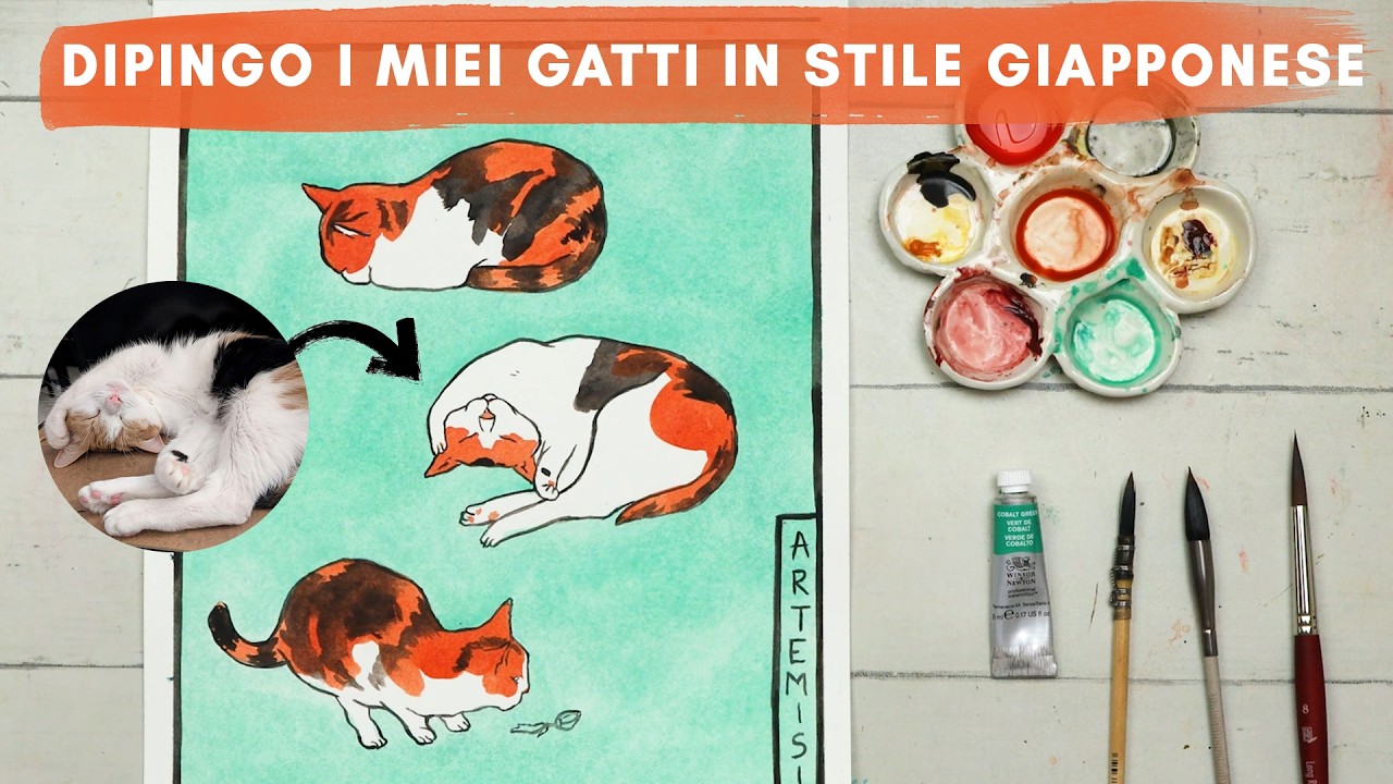 Gatti, Giappone, acquerello: perché imparare da altri stili 🎨