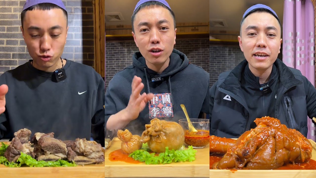 Mukbang : Eating Pork Ribs Meat 🥓🍖 beef 🍖🤤 chicken leg cow #cook #eatingshow #chicken 