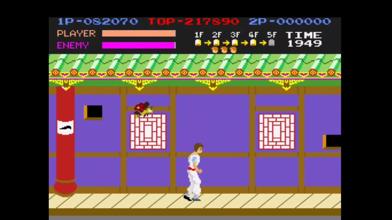 Kung Fu Master PS1 - Gameplay 