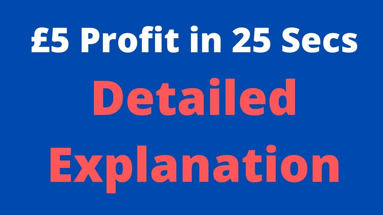 &pound;5 Profit In 25 Seconds - Trade Explained - Horse Race Trading On Betfair