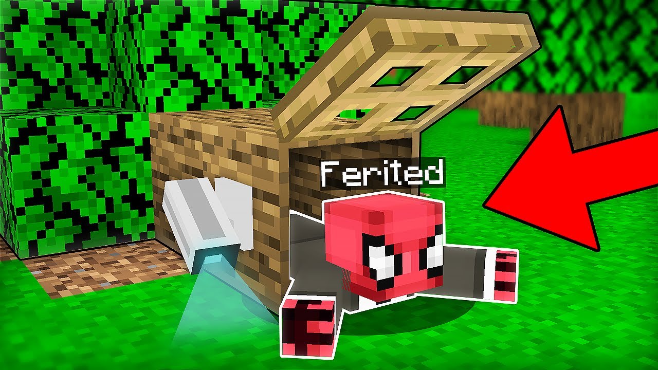 AĞA&Ccedil;TA GİZLİCE SAKLANDIM - Minecraft