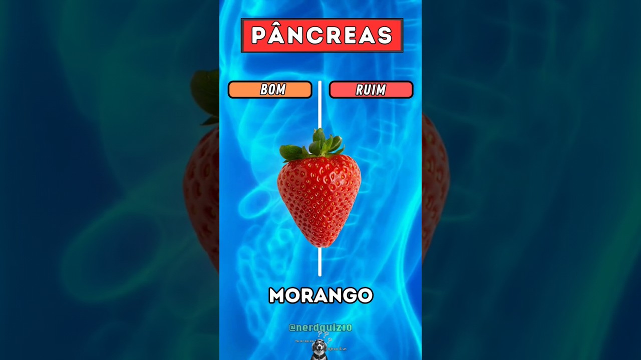 Alimentos bons e ruins para a p&acirc;ncreas.#alimentos #alimento #quiz #pancreas #corpohumano #saude