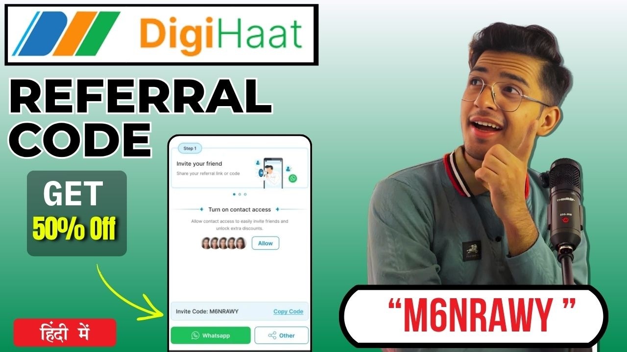 DigiHaat App Referral Code - Enter M6NRAWY and get 50% OFF 🛍️ | DigiHaat App Referral Code