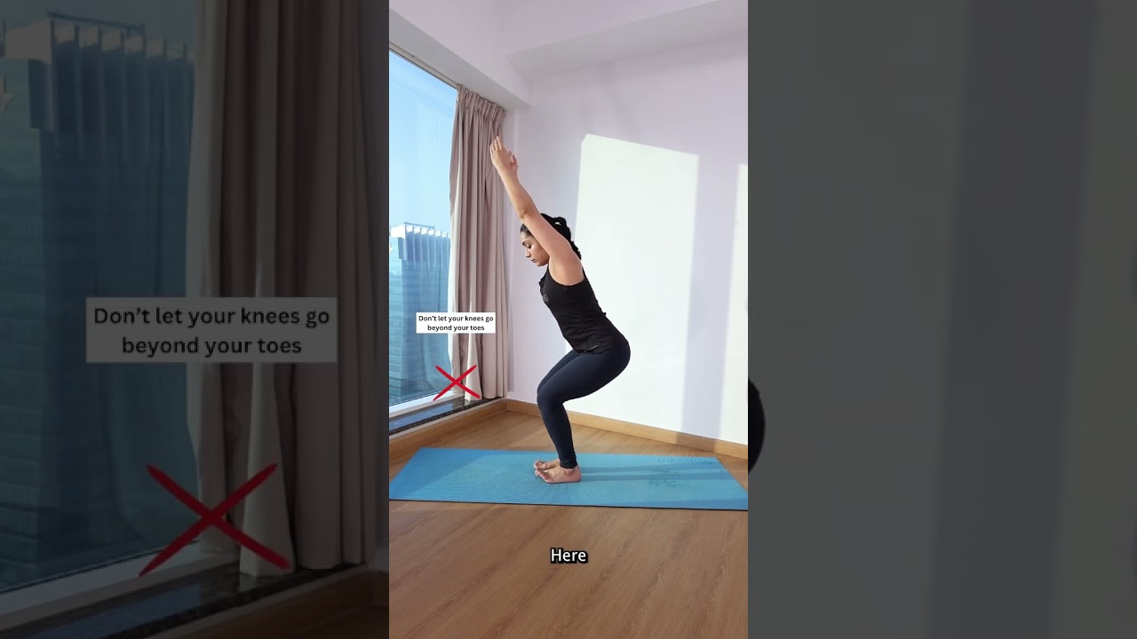 How to do Chair Pose Correctly | Utkatasana Tips & common mistakes #chairpose #yogaforstrength