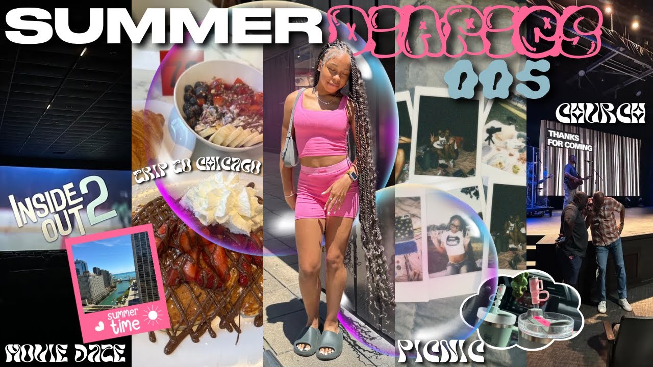 SUMMER DIARY 005 ✰ | picnic, trip to chicago, grwm, movie date