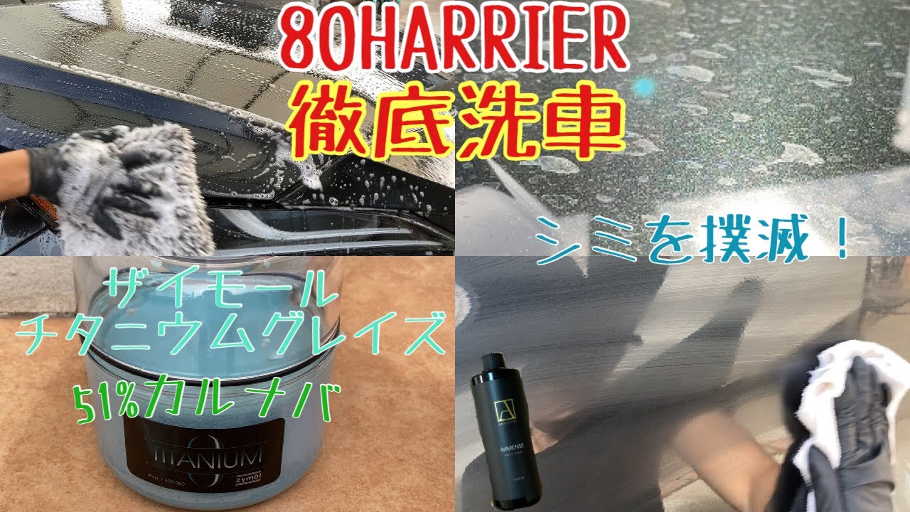 シミがたくさんの80ハリアーを徹底洗車　TOYOTA HARRIER car detailing cleaning auto