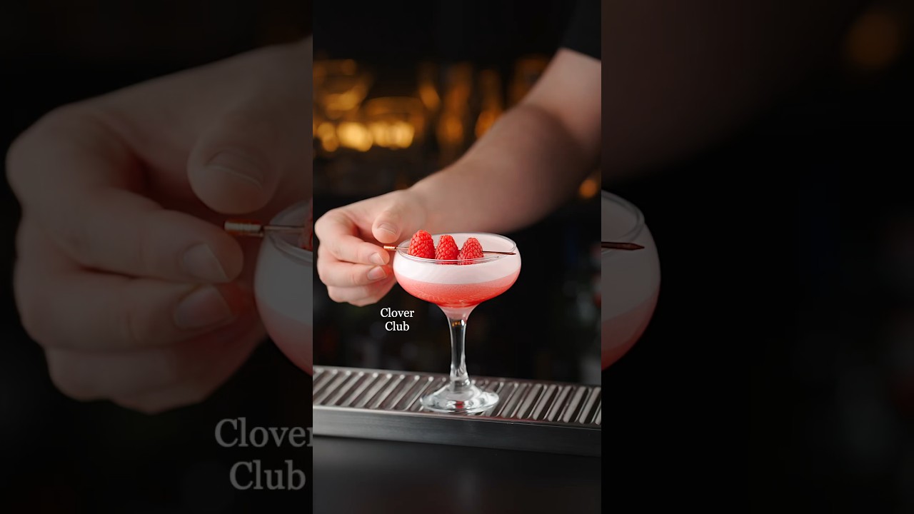 Clover Club: My go to spec with dry vermouth #cocktail