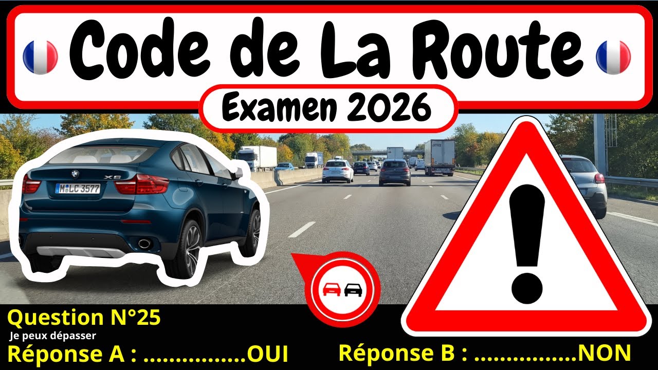 ✅ TEST GRATUIT DU CODE DE LA ROUTE 2026 🚗 #172