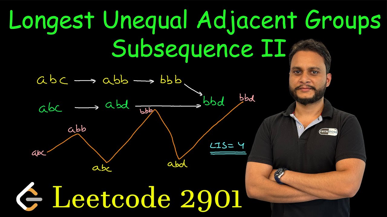 Longest Unequal Adjacent Groups Subsequence II | Leetcode 2901