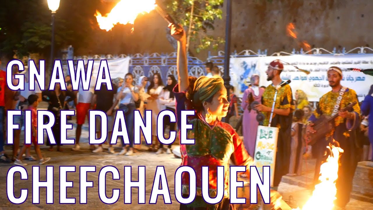 🇲🇦 Gnawa Fire Dance - Chefchaouen - Morocco 4K 🔥