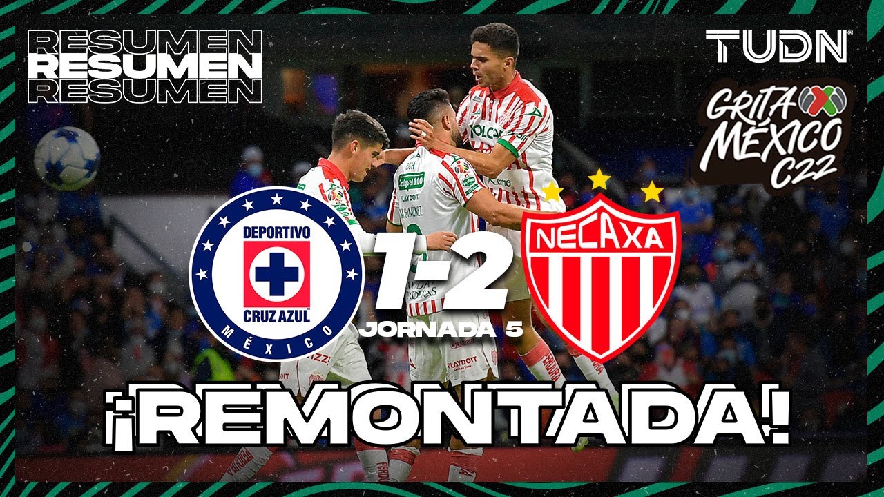 Resumen y goles | Cruz Azul 1-2 Necaxa | Grita M&eacute;xico C22 - J5 | TUDN