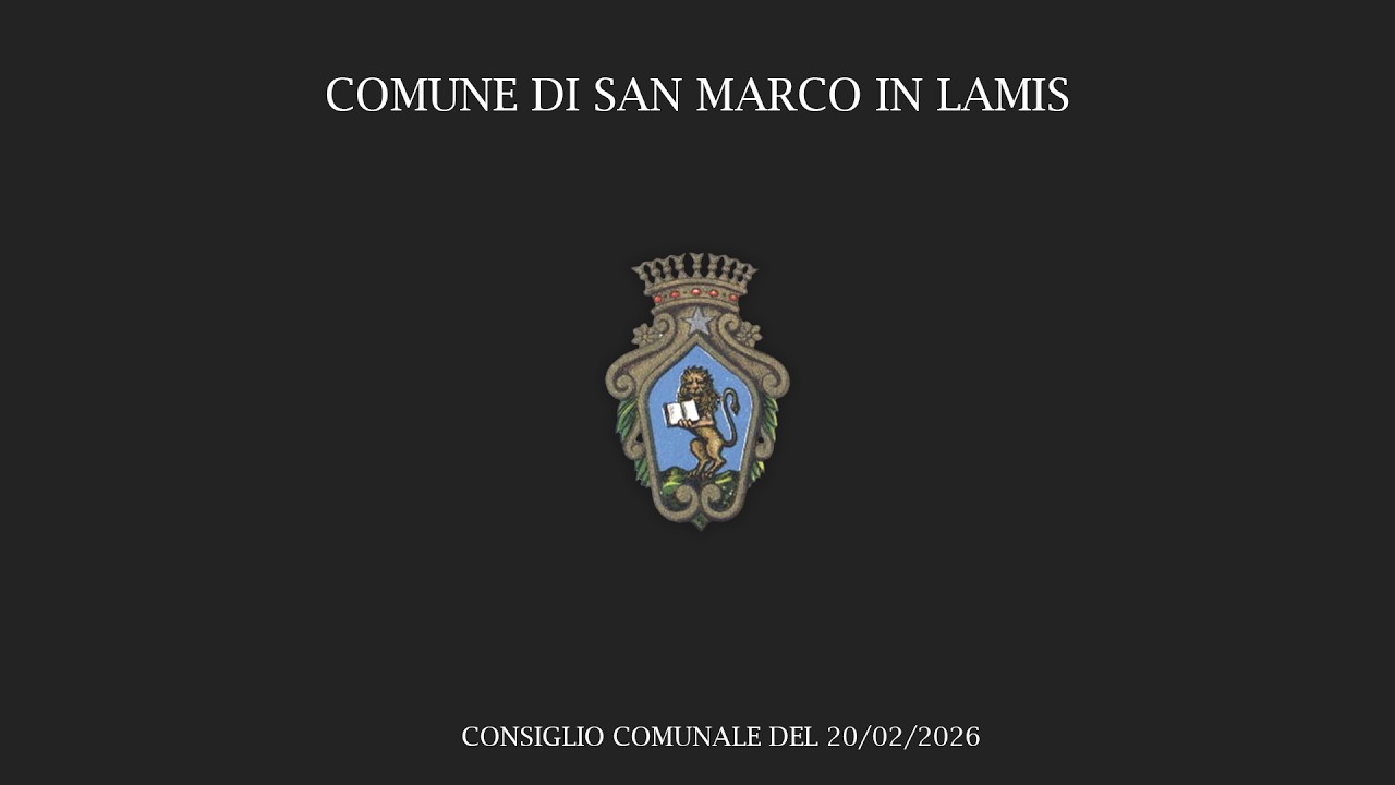 Consiglio Comunale San Marco in Lamis del 20/02/2026