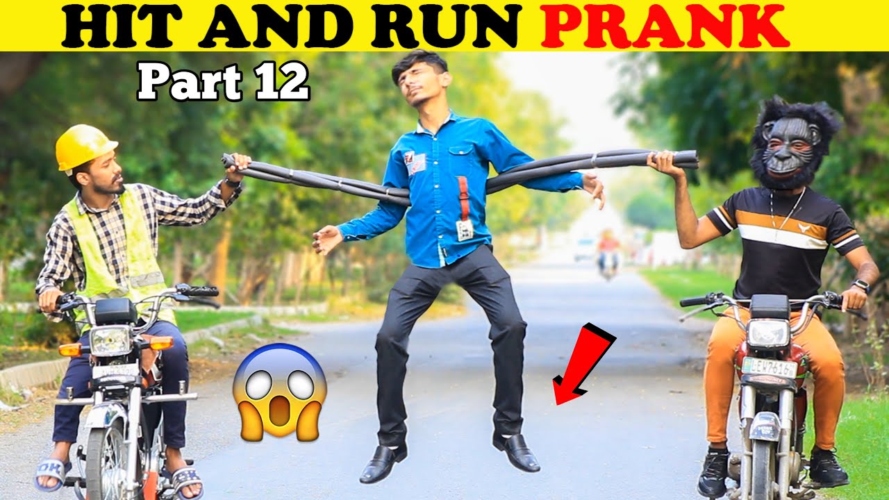 Hit And Run Prank Part 12 || Epic Reactions 😂👌🤪@decentpranks
