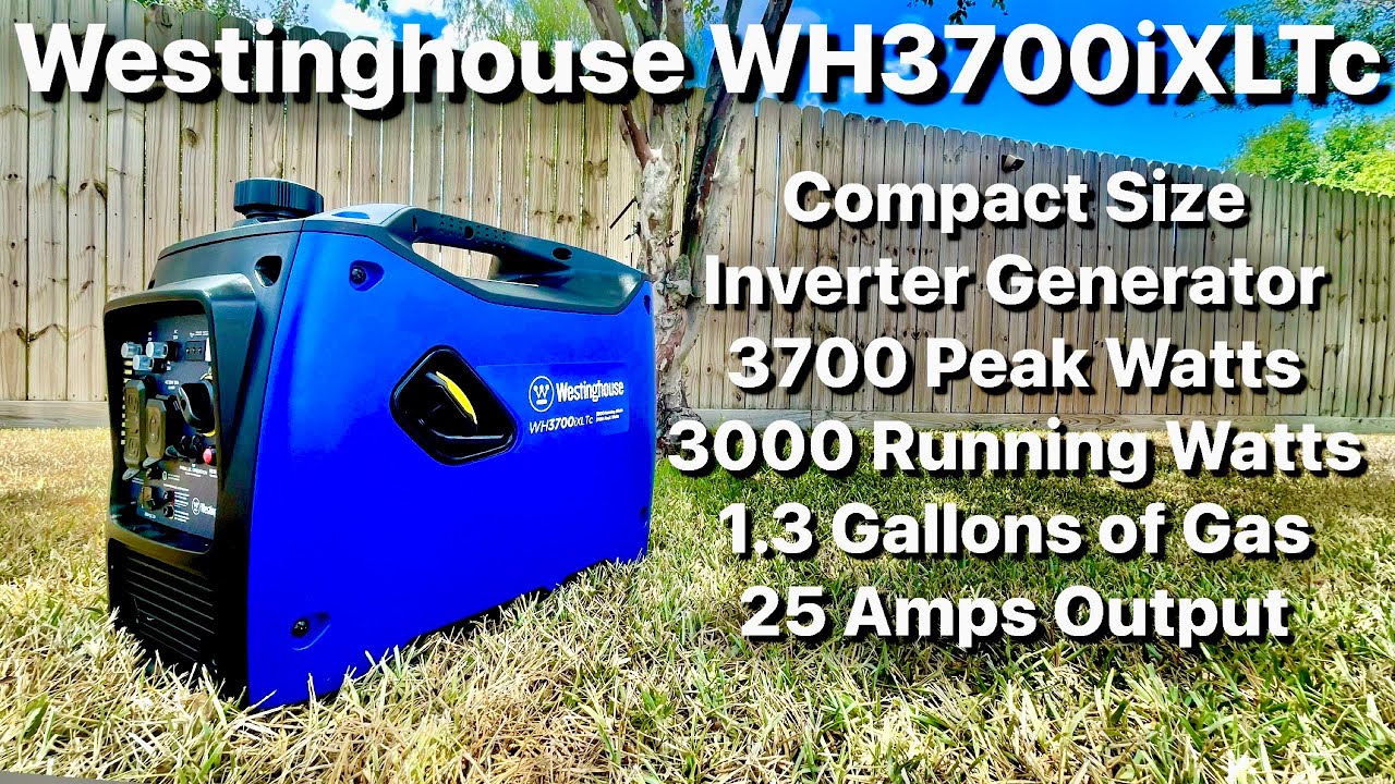 Westinghouse WH3700iXLTc 3700W / 3000W Gas Powered Inverter Generator with CO Sensor